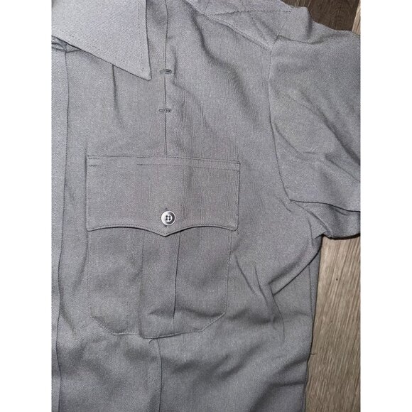 Special Duty Short Sleeve Gray Uniform Shirt Size 38 By Elbeco 65% Polyester 35% - Picture 4 of 7